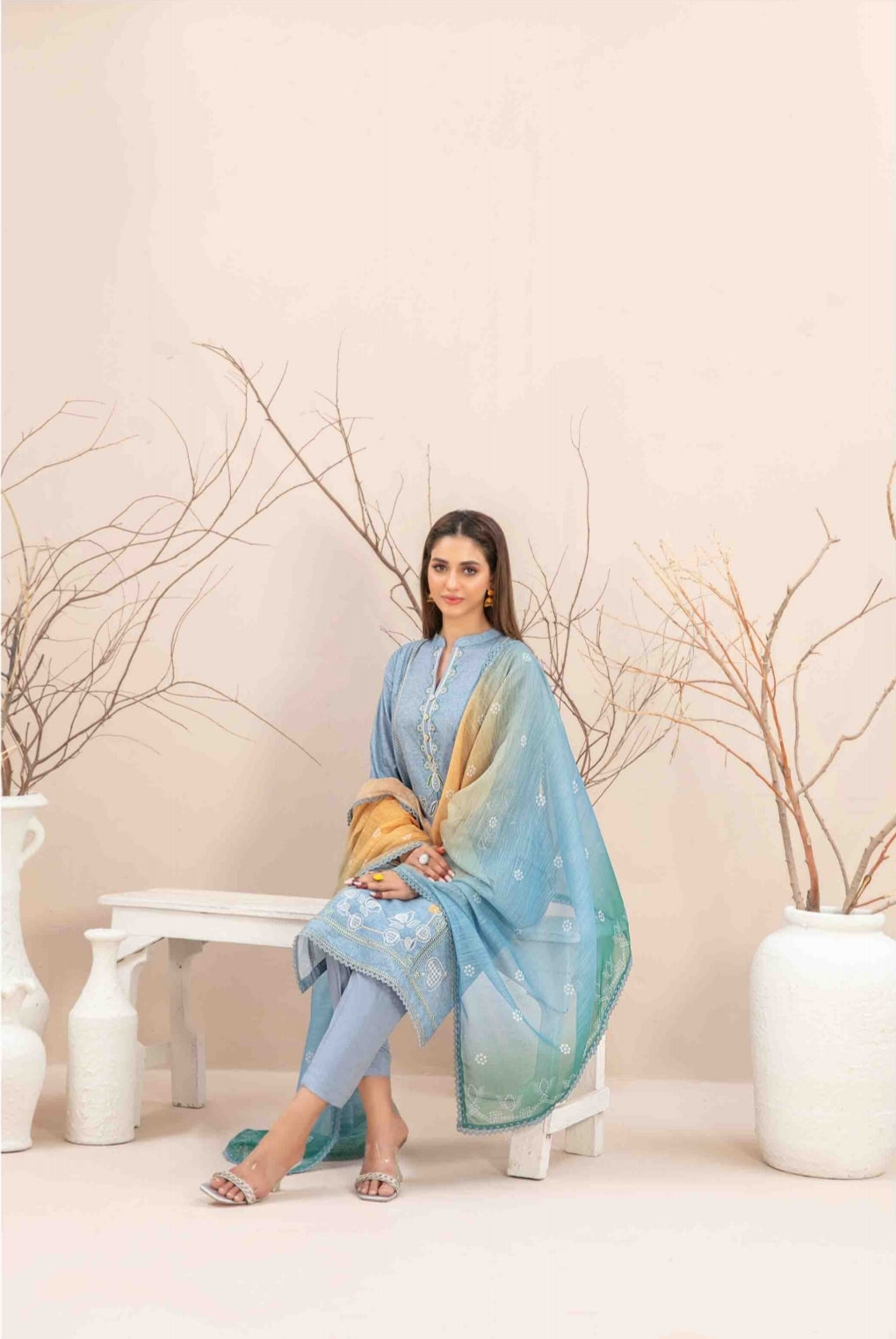 3 pieces Pakistani suit/kurta | high quality fabric