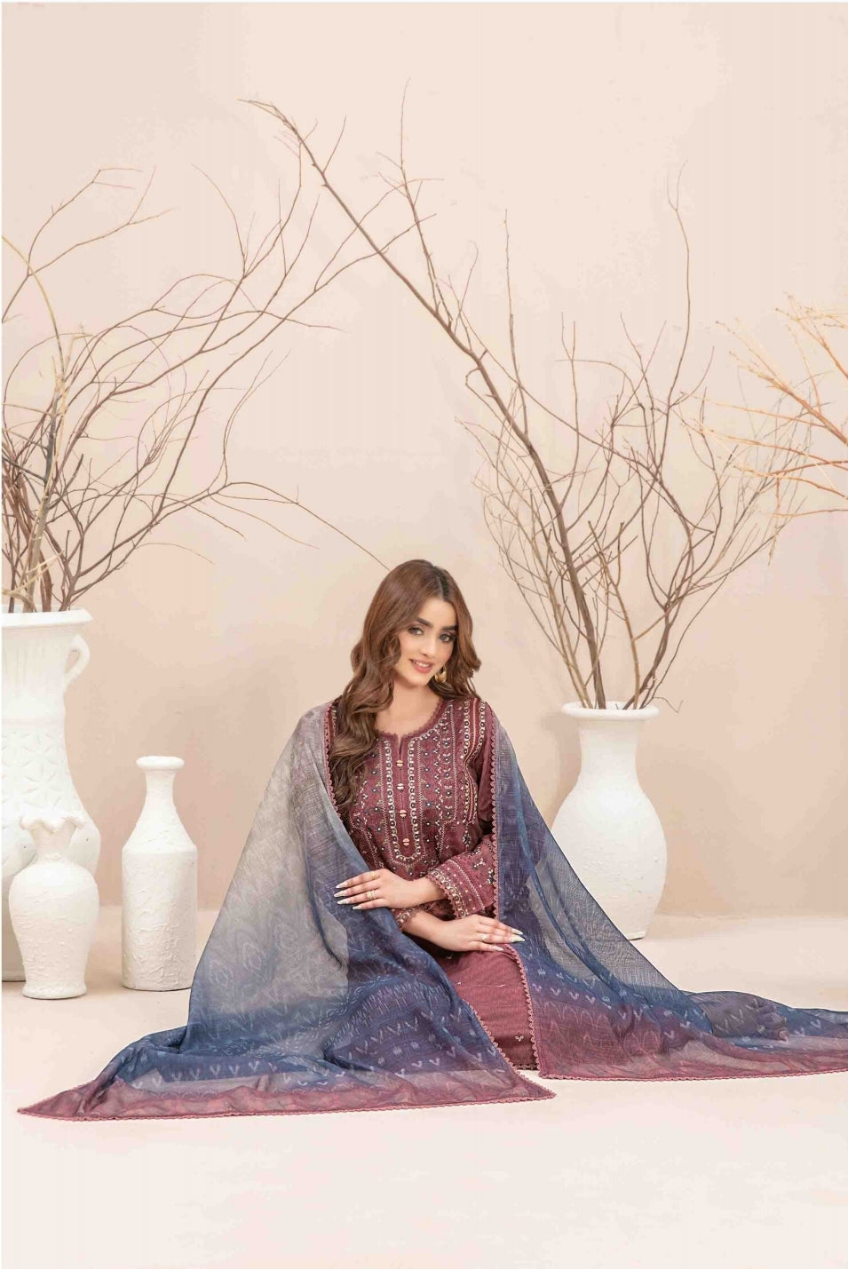 3 pieces Pakistani suit/kurta | high quality fabric